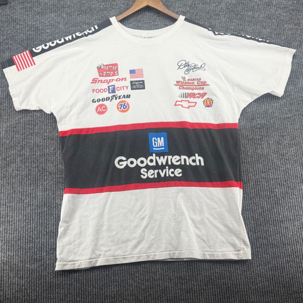 Chase Racewear T-Shirt Mens XL White Good Dale Earnhardt NASCAR GM Goodwrench
